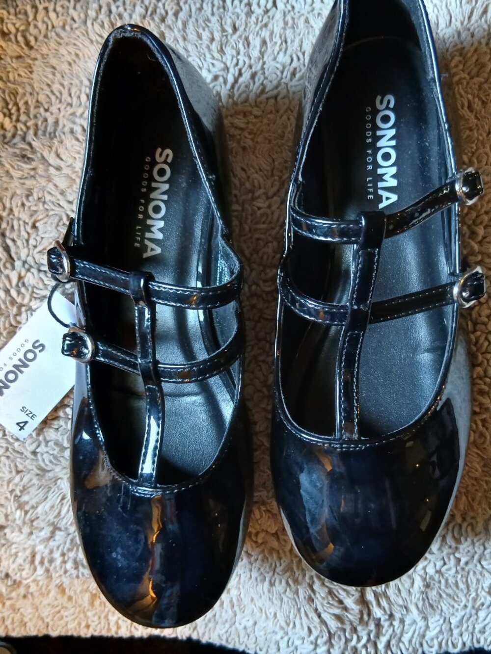 Girls Black Sonoma Dress Shoes